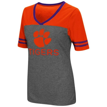 Clemson Tigers Memorial - Ladies Colosseum Mctwist Clemson University Tigers Jersey T Shirt