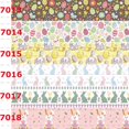 thumbnail image 2 of New 50 yards easter day rabbit pattern printed grosgrain ribbon 7013-7024 Jiayi, 2 of 6