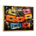 thumbnail image 2 of Designart "Scattered Across Cassette Tapes II" Music Floater Framed Wall Art Print, 2 of 7
