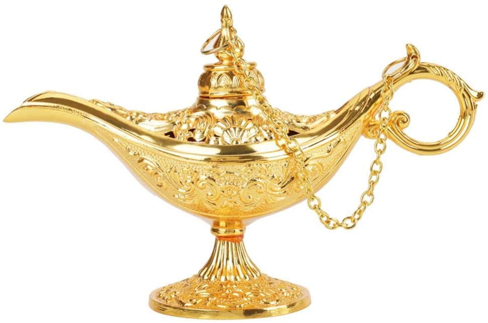 Aladdin Magic Genie Lamps,Vintage Incense Burners Magic Genie Light antique Lamp 