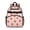 Strawberry and Stripe Pink Pattern, variant on Strawberry and Slice Pink Pattern Cute School Backpack Bag for School with Padded Back and Adjustable Shoulder Straps 15.25"x11.5"x5.25"
