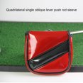 thumbnail image 4 of PU Golf Head Cubiertas Simple Deporte Equipo Regalos para Golfistas Hombres Multicolor Tetrágono Funda protectora Funda protectora Empuje la manga roja AweSitey OD003031-01, 4 of 5