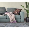 thumbnail image 2 of Amrita Sen Designs  20 x 20 in. Paisley Pattern Square Broadcloth Indoor & Outdoor Zippered Pillow - Black, Gold & Pink, 2 of 5