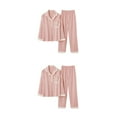 thumbnail image 3 of fastboy Ladies Short Pyjamas Sets - Romantic Look Comfortable Fit Flattering Sexy Soft B6802 L,1 2Set, 3 of 6
