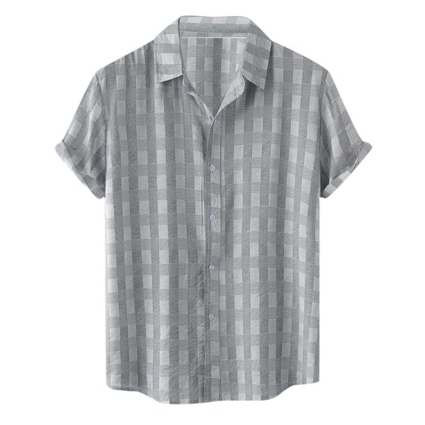 Camisa de playa de manga corta hawaiana para hombre, camisas informales con botones de verano estampadas Pompotops oipoqjl25169