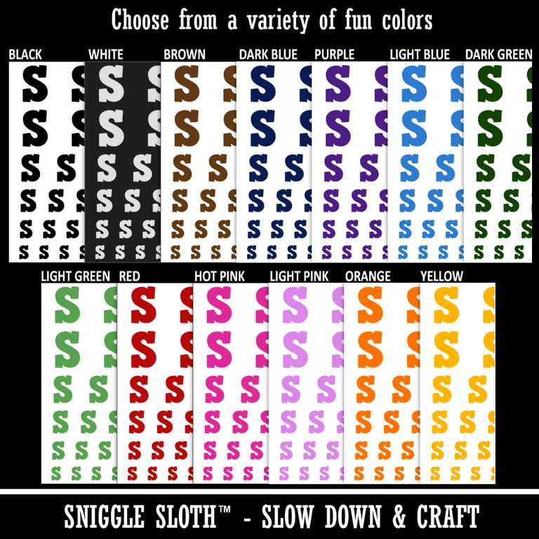 Clip Art: Alphabet Set 02: S Upper Case Color I