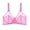 Pink, variant on Womens Bralettes Bras Lace Mesh Adjustable Straps Breathable Wireless Bra Beige 95C