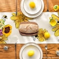 thumbnail image 3 of Beige Bee Sunflower Summer Table Runner, Seasonal Spring Flowers Kitchen Dining Table Decoration for Home Party Decor 13 x 60 Inch, 3 of 6