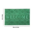 thumbnail image 4 of Taotanxi Welcome Mat Outdoor Indoor, All-Season Waterproof Front Door Mat Outside Entrance, All-Weather Heavy Duty Non-Slip Doormat, Low Profile Porch Patio Entrance Mats, 23x15, Green, 4 of 7