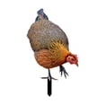 thumbnail image 4 of Espejo de gallo de jardín, decoración vívida, escultura de jardín resistente a la intemperie, figura de animal, postes estables, escultura de pollo re A, 4 of 8