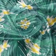 thumbnail image 5 of Ambesonne Exotic Valance Pack of 2, Plumeria Palm Leaves Art, 54"X12", Sea Green Yellow, 5 of 5