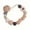 Beige, variant on Flower Pacifier Clip Silicone Bead Baby Pacifier Holder For Girls Boys Secure Teether Toy With Lollipop Design Beadless Silicone Attachment For Stroller