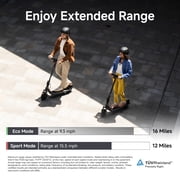 Segway E2 Plus II Electric Scooter, 15 mph Max Speed, 16 Miles Max Range, Teens and Adults, Black