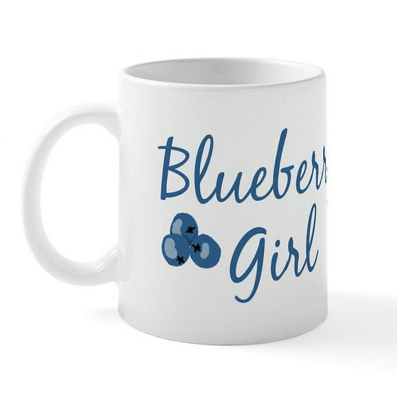 CafePress - Blueberry Girl Mug - 11 oz Ceramic Mug - Novelty Coffee Tea Cup