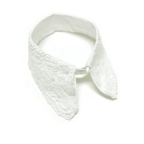 Wrapables® Elegant Vintage Floral Lace Faux Collar, White