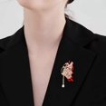 thumbnail image 4 of Delicate Rhinestones Butterfly Brooch Alloy Fashion Accessory For Dresses Coats And Jackets Clothing Accessories, 4 of 4