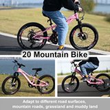 ZUKKA 24 Inch Kids Mountain Bike - 6 Speed Shimano, Dual Disc Brakes, High Carbon Steel, For Boys Girls Ages 9-12
