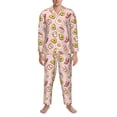 thumbnail image 3 of Balery Breakfast Pijama para Hombre de Dos Piezas con Manga Larga, Conjunto de Dormir y Descanso Suave con Bolsillos-XX-Large, 3 of 7