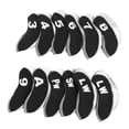thumbnail image 5 of 12 Uds. Fundas para cabeza de Putter, cubiertas para cabeza de palos de Golf, chaqueta protectora de neopreno para entrenamiento, uso diario, color blanco, 5 of 5
