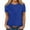 Navy1, variant on fatyb Basic T Shirts for Women Solid Color Short Sleeve Casual Tee Tops Womens Loose Crewneck Blouses