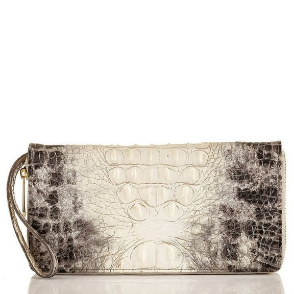 Brahmin Skyler Veranda Charcoal Gray/Black/off-White Clutch/Wallet/Wristlet