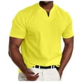 thumbnail image 1 of T-shirts pour Hommes Col en V Ajusté Manches Courtes T-Shirts Décontractés, 1 of 4