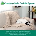 thumbnail image 2 of Waterproof Throw Blanket For Dogs & Indoor Cats  Washable - Shaggy Plush Calming Long Faux Fur Velvet Dog Taupe Medium, 2 of 9
