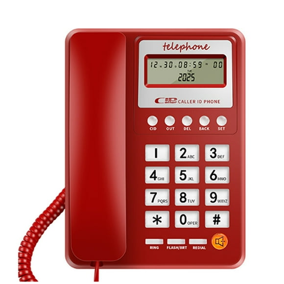 Yingyy Afficheur Numérique Filaire pour Téléphone Fixe, Commande Mains Libres par Combiné Ne Manque Jamais Bouton important Recomposition Élégant Degn, Construction Durable. pour