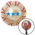 thumbnail image 1 of American Shifter  Blue Officer 09 - Vice Admiral Clear Flame Metal Flake Shift Knob with M16 x 1.5 Insert Brody, 1 of 1