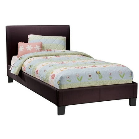 Midtown Platform - Midtown Platform Queen Bed in Black Faux Leather