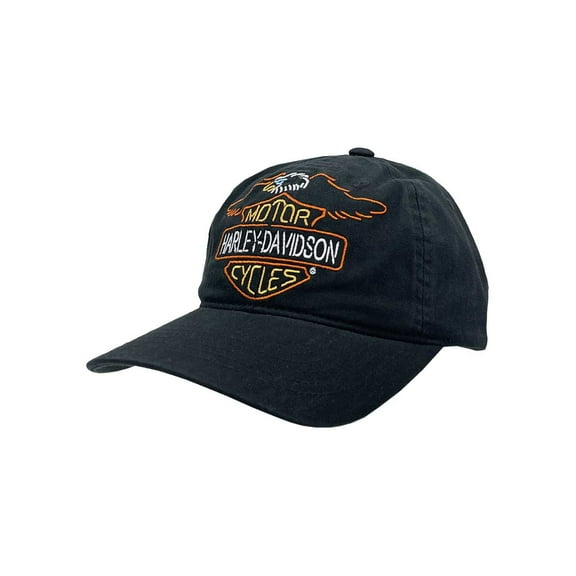 Harley-Davidson Men's Neon Vintage Eagle Adjustable Baseball Cap, Black, Harley Davidson