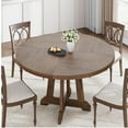 thumbnail image 3 of Rustic Dining Table for 4 to 6 People, 47 Inch Round Dining Table, Wooden Kitchen Table with Sturty Legs, Dining Room Table for Dining Room, Kitchen(Table Only), 3 of 7