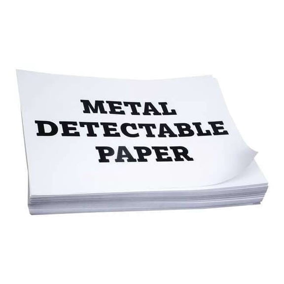 Detectamet Detectable Paper,8-1/2" x 11" Sheet Size,PK100 251-S514-P06-X11