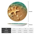 thumbnail image 2 of Easygdp Starfish And Seashell 1 Bone China Decorative Plate Ceramic Dinner Plates Art Crafts with Display Stand-7in, 2 of 6
