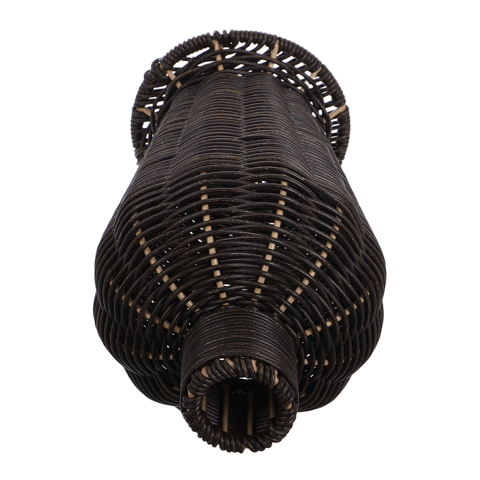 Herbstliche Rattan-Vase Gewebt – Tischdekoration Für Pflanzen, Ca. 15x18 Cm, Naturlook