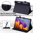 thumbnail image 3 of Dteck Case for Samsung Galaxy Tab S9/S8/S7 11 Inch Tablet (Model SM-X710/X716/X718/T870/T875/X700/X706), Slim Folio Stand Protective Cover with Card Holder,Black, 3 of 7