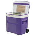 University of LSU Tigers 28 QT Laguna Soft Top Wheeled Cooler by Igloo, Purple