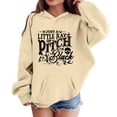 thumbnail image 2 of Zylarhe Halloween Sweatshirts for Kids Kids Hoodie Sweatshirt Print for Boys Cozy Graphic Pullover Playful Theme Khaki 13-14 Years, 2 of 4