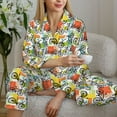 thumbnail image 6 of Vsdgher Retro Bike Pajamas Set Long Sleeve Sleepwear Womens Button Down Nightwear Pj Sets-X-Large, 6 of 7