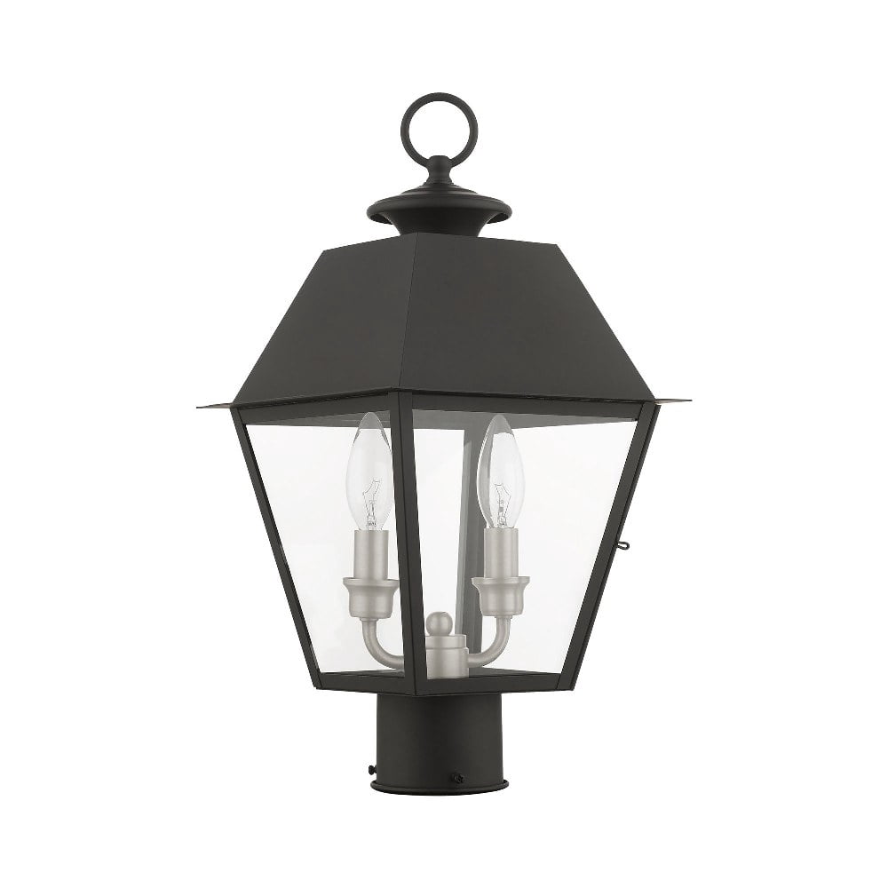 Livex Lighting - Mansfield - 2 Light Outdoor Post Top Lantern in Coastal Style -