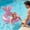 Pink 10" Dia, variant on Mermaid Tail Float Swim Ring,15" Dia Inner Inflatable Ring,Pool Tube Ring,Summer Beach Inflatable Swim Float For Family Vacation,Fun Water Raft Lounge Party Supplies For Small People
