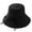 black, variant on Summer Hat Female Solid Color Cotton And Linen Cap Can Fold The Large Eaves Of BasOutdoor Sunscreen