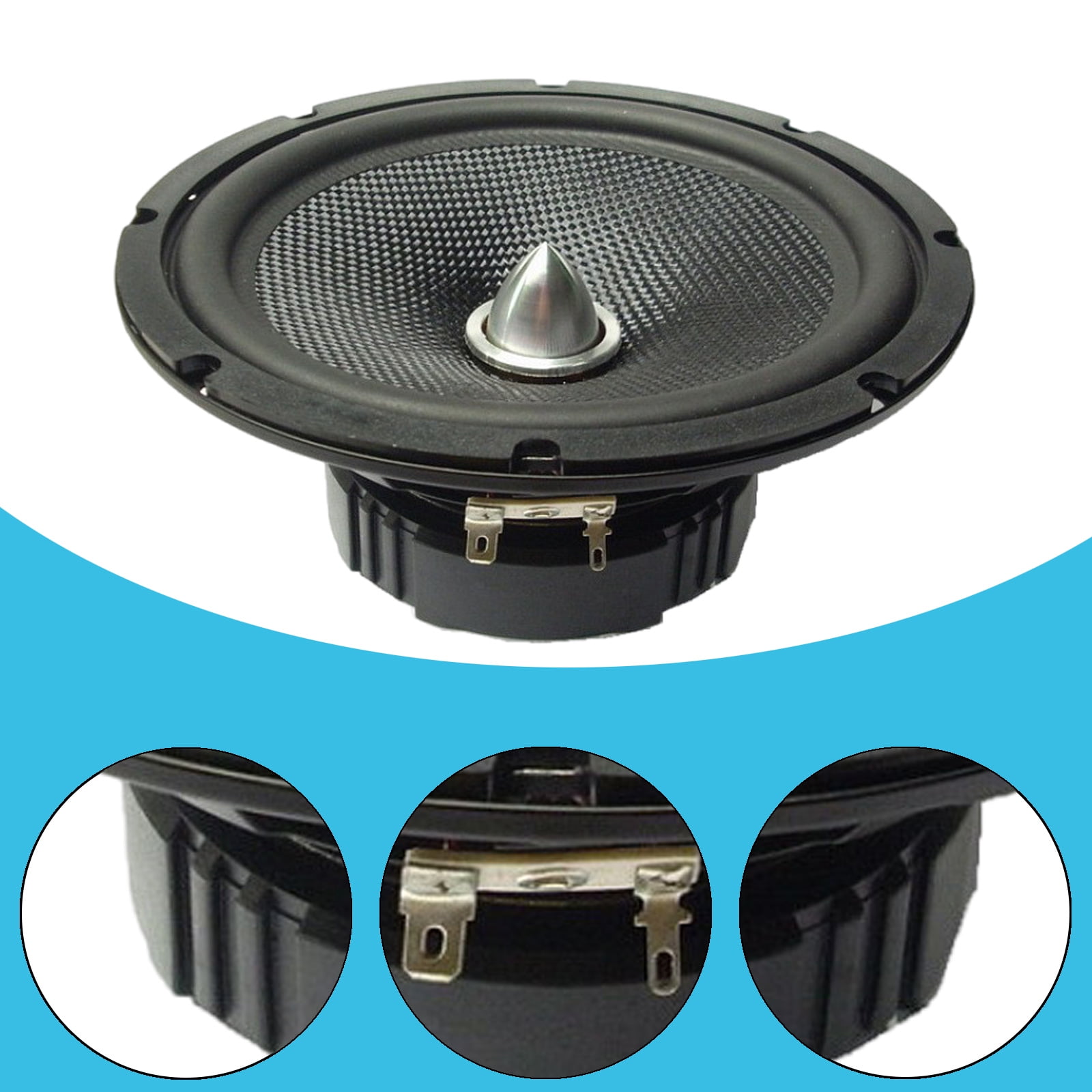 6.5inch Midrange Bass Home Theater 4Ohm Sound Glass Fiber Woofer Loudspeaker Home Theater Bookshelves