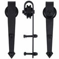 thumbnail image 5 of Veryke 6ft Sliding Barn Door Hardware Kit, Fit 36" Wide Door Panel, Carbon Steel Sliding Barn Door Track Hardware, Easy to Install, 5 of 7