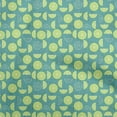 thumbnail image 1 of oneOone Viscose Jersey Turquoise Blue Fabric Lemon Craft Projects Decor Fabric Printed By The Yard 60 Inch Wide, 1 of 4