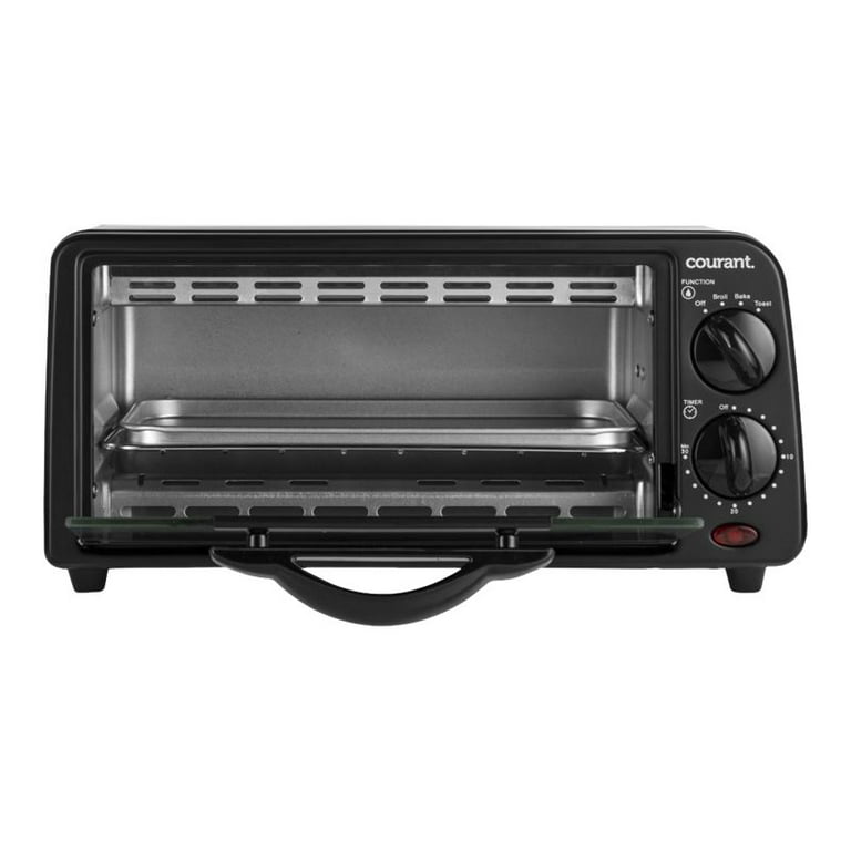 Courant TO621K Compact Toaster Oven Black 