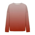 thumbnail image 3 of UAMVSH Cropped Sweatshirts for Women Crewneck Gradient Oversized Shirts Drop Shoulder Casual Loose Long Sleeve Pullover Tops Fall Clothes, 3 of 5