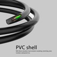thumbnail image 3 of Power Cable, Reinforced Design Wear  PVC Shell 9.8ft Flame Retardant IEC320 C14 Male To C5 Female Power Cable  for  for Desk Lamp, 3 of 8