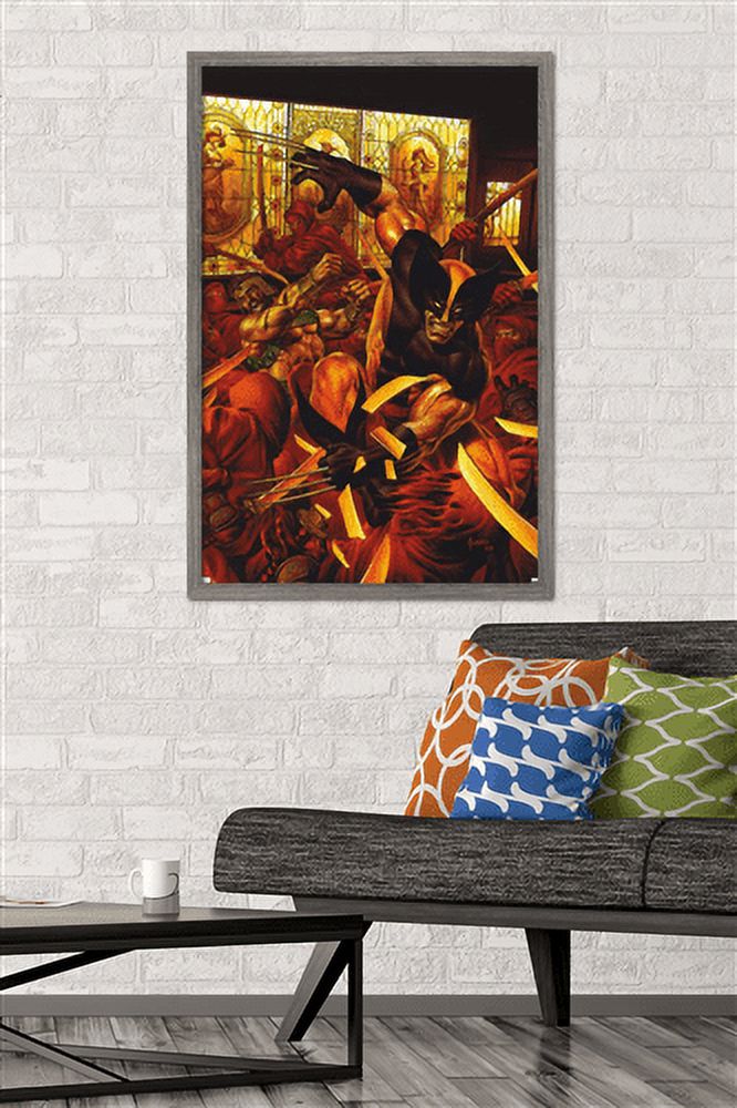 Marvel Comics - Wolverine Hercules: Myths Monsters & Mutants #1 Wall Poster, 22.375" x 34", Framed