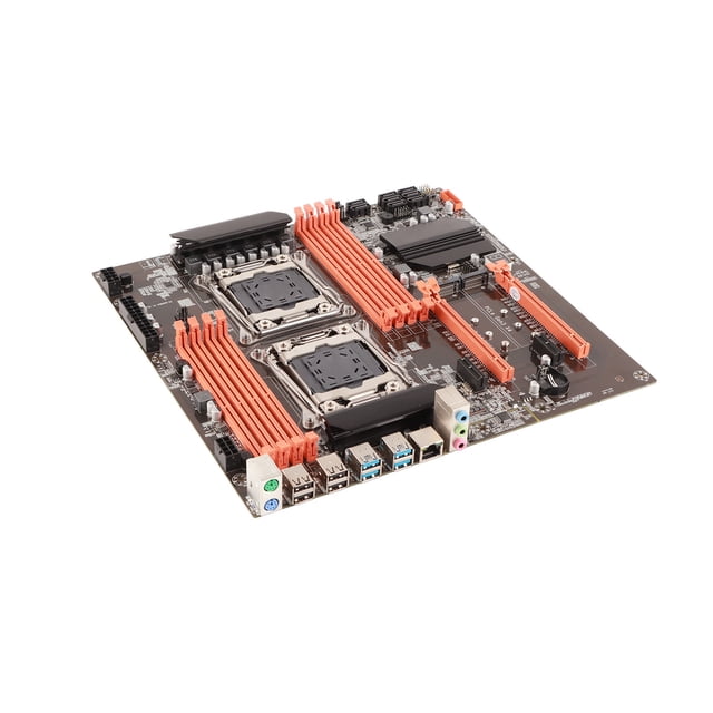 X99 Dual Server Motherboard, 2011-3 Pin DDR4 Gaming Motherboard With Rear 4 USB3.0 For Studio Computer Game Simulator E5CPU, Dual Socket Desktop Motherboard